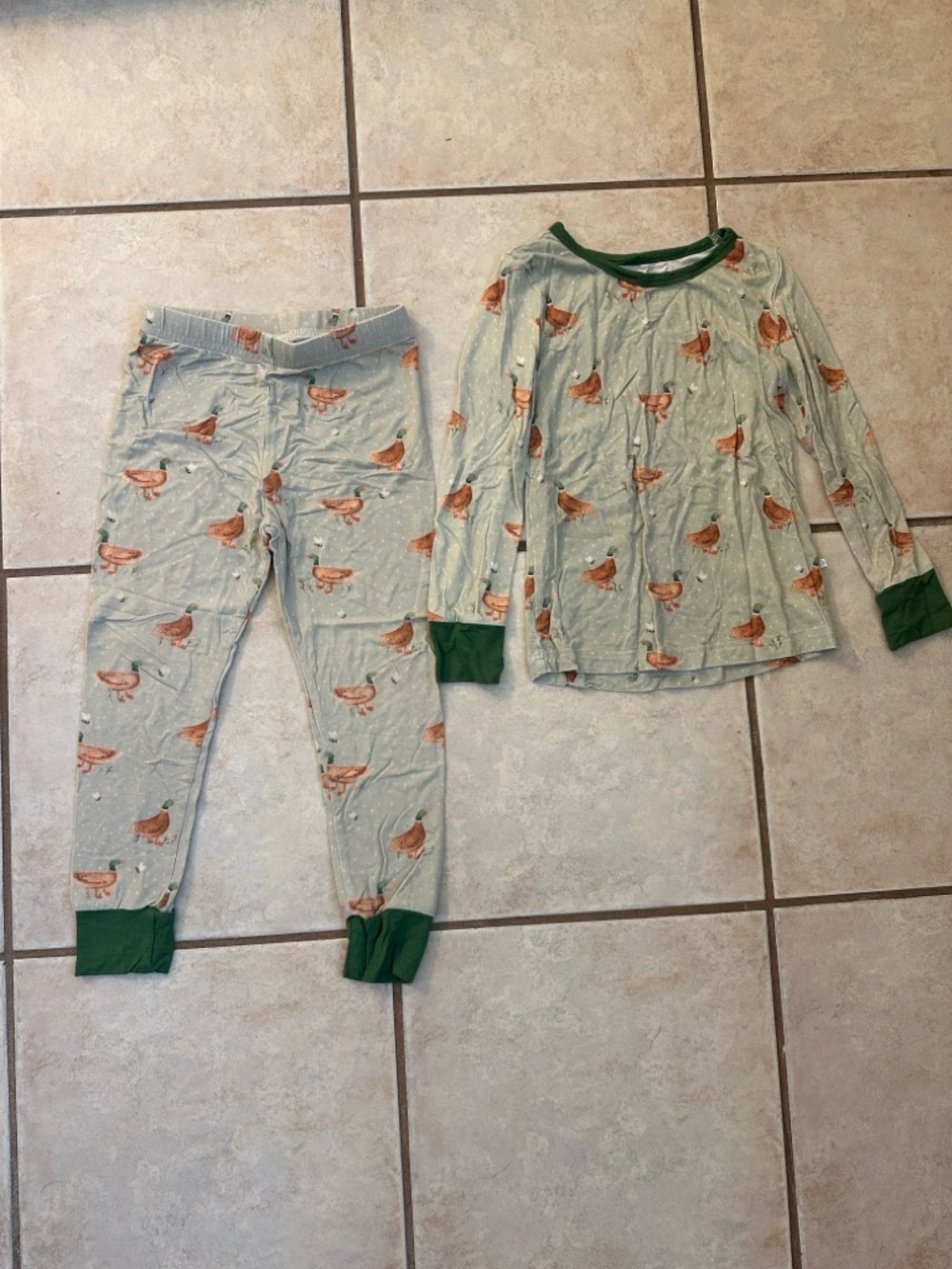 Caden Lane Duck Print Bamboo Pajamas